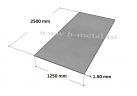 Tabla aluminiu 1.50x1250x2500 mm 1